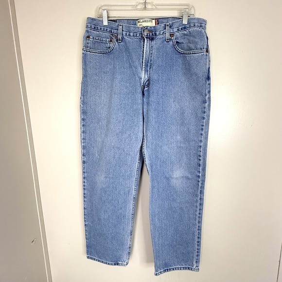 Levi's Other - Vintage Levi's Jeans Mens 35x30 550 Relaxed Fit Light Wash Denim Tapered Leg